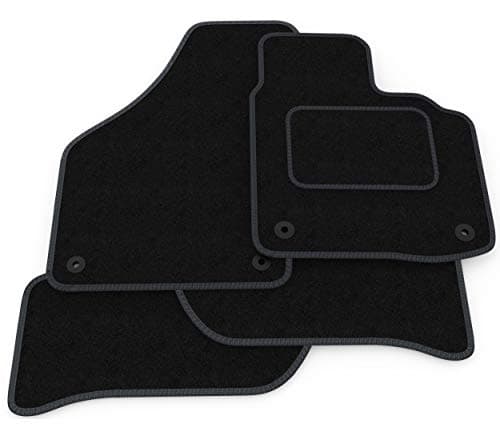 (X110:CT65) 4 Piece Land Rover (2009-2013) Range Rover Sport Car Mat Set Black Carpet Grey Trim