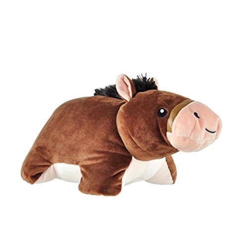 Necknapperz 2 in 1 micro-bead plush neck pillow for Kids, Jumper the Horse