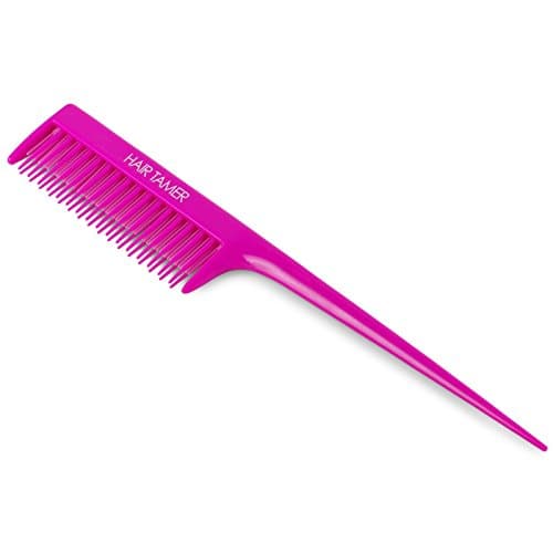 Hair Tamer Pink Double Rack Tail Comb
