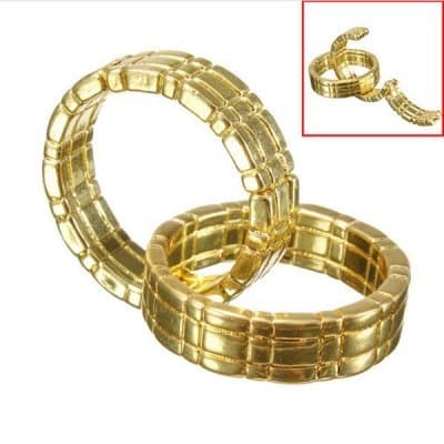 Magic toy Trick Gold Himber Ring Close Up Linking Finger Ring by ppstore99
