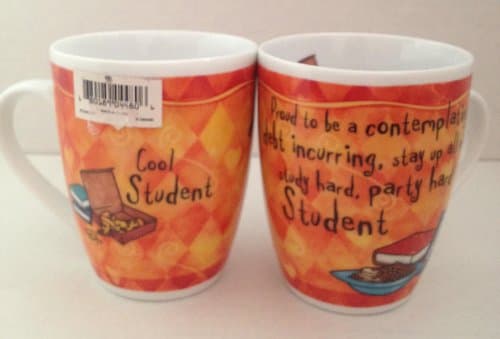 Occupational Mugs 'Student' Mug, Tangerine/Orange