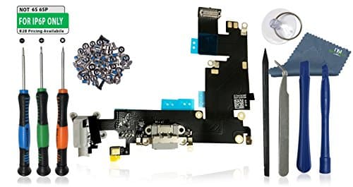 iPhone 6 Plus Replacement Internal Charging Charge Port Flex Cable "Do-It-Yourself" Repair Kit - DIYMOBILITY (Gray (w/Expert Kit))