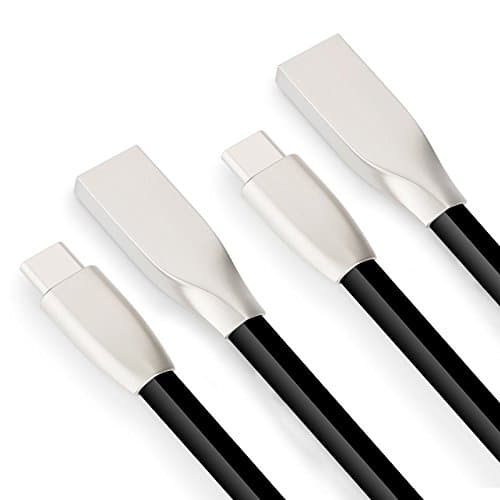 USB Type C Cable,  Charging Rhombus Zinc Alloy USB 2.0 Cable Cord USB C-USB A Sync Data Charger for Type-C Interface Device (Type-C Cable 2Pcs)