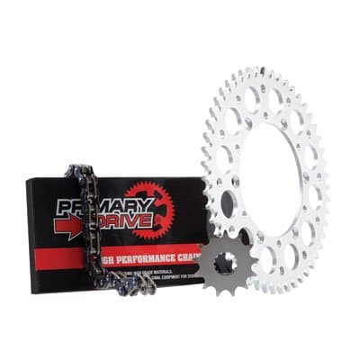 Primary Drive Alloy Kit &amp; O-Ring Chain Silver Rear Sprocket for Yamaha YZ450F 2010-2013