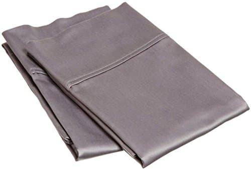 600-Thread-Count Egyptian Cotton Luxury &amp; Super Soft 2 Qty Pillow case Body Size (20"x60") Dark Grey Solid By Sleepwell Bedding
