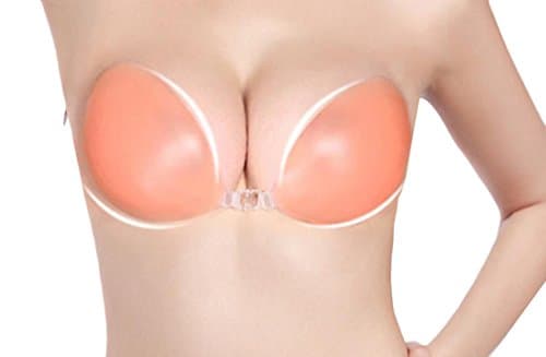 UUYUK Womens Silicone Strapless Self Adhesive Invisible Push-up Bra 1 70C