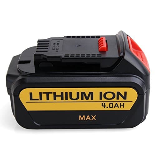 Dewalt DCB205 20V Li-Ion Battery, CREJOY 4.0Ah Replacement Battery for Dewalt DCB204-2 DCB205-2 DCB200-2 DCB204 DCB205 DCB200 DCB201 DCB203 DCB180 DCD740 DCD740C1 DCD740B DCD780B 20-Volt Drill