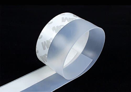 Weather Stripping Frameless Silicone Door Bottom Seal Strip Draft Stopper For Doors And Windows, Anti Noise and Insect Prevention Weatherstrip,16 Feet Length (1.8 inch, Transparent)