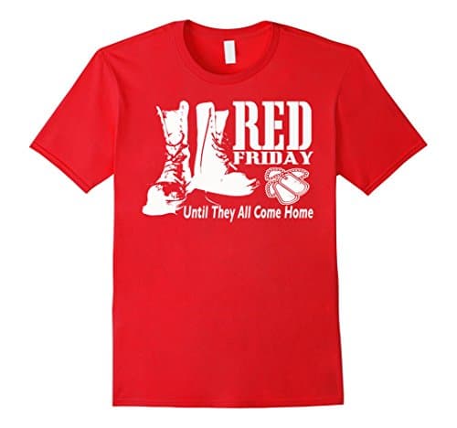 Men's Red Friday - Until They All Come Home Small Red
