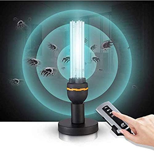 Air Purifier Ozone Generator Quartz UV Germicidal Compact CFL Lamp Clean & Sanitizer by Eliminate & Kill Bacterial Virus Mites