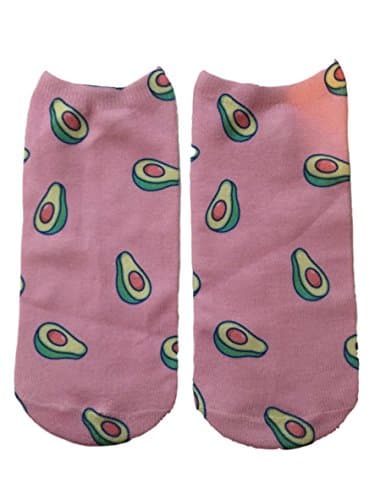 HARAJUKU Printed Socks MUNCHIES COLLECTION (Avocado)