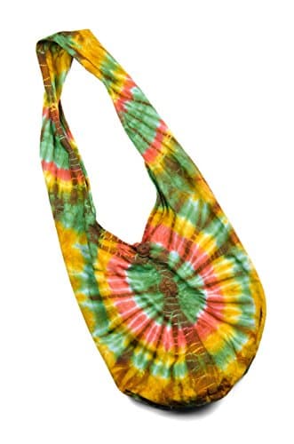 Three Cranes Gallery Women's Tie-Dye 2.0 Peddler Bag Yellow-Green-Multi