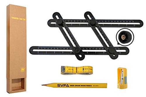 Template Tool kit Any-Angle Multi-Angle Measuring Ruler Set Perfect For Builders, Craftsmen, Handymen, Carpenters, Roofers, Tilers, DIY-ers &amp; GREAT GIFT