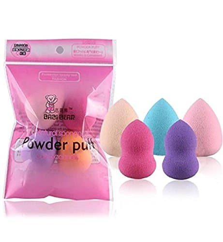 Rongron 5PCS Pro Beauty Flawless Makeup Foundation Puff Multi Shape Sponges Blender