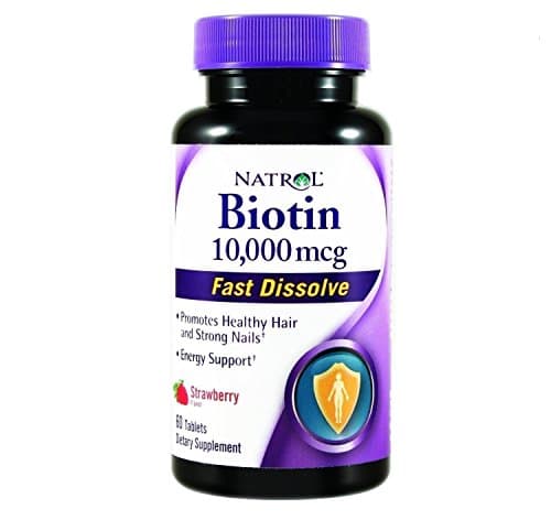 Vitaminas (10,000mcg ) Para La Perdida Del Cabello - 60 Tabletas - Crecen y Fortalecen El Pelo ...
