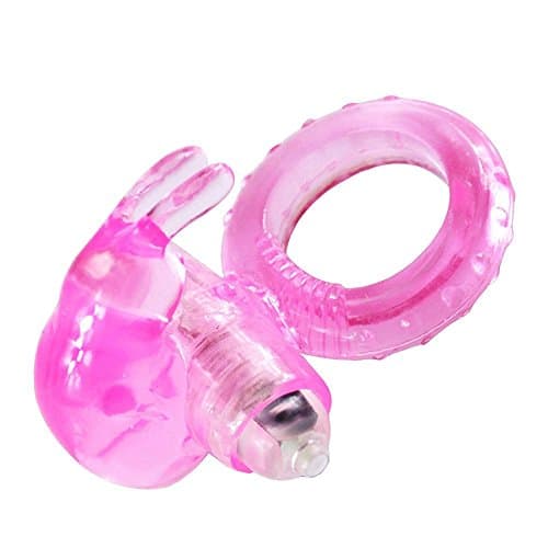 USUNO Men Delay Ring with Vibrating Massager Prolong Toy Stretchy Ring for Couple