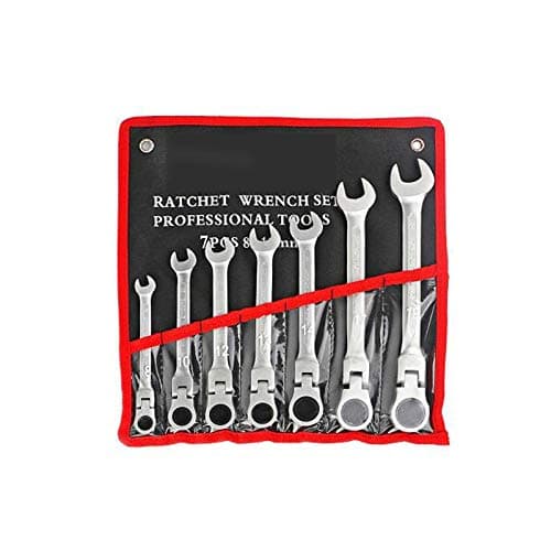 1 piece 7pcs Hand Flexible Head Ratchet Spanner Combination Wrench Ratchet Handle Multifunctional Tools For Auto Repair