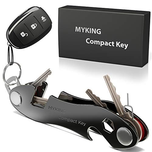 Key Holder Organizer Compact Smart - Keychain up to 16 Keys