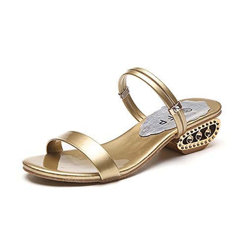 Women's Wide Width Flat Sandals - Open Toe One Band Ankle Strap Flexible Shoes