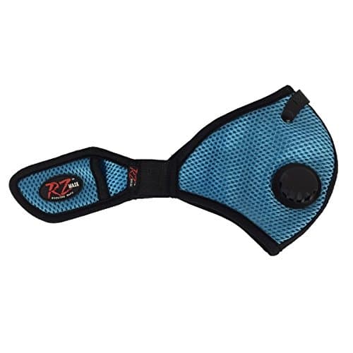 RZ Dust/Pollution Mask Bonus Pack w/5 Lab Tested Filters, Model M2, Mesh, Light Blue, Size Medium