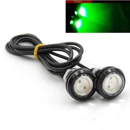 Marine Boat Green LED Plug Light 3/4" NPT Underwater Fish 2Pcs