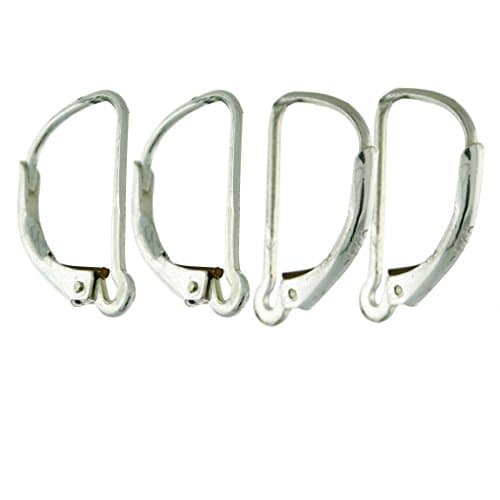 Sterling Silver Interchangeable Leverback Earring Wires with Closed Hoop