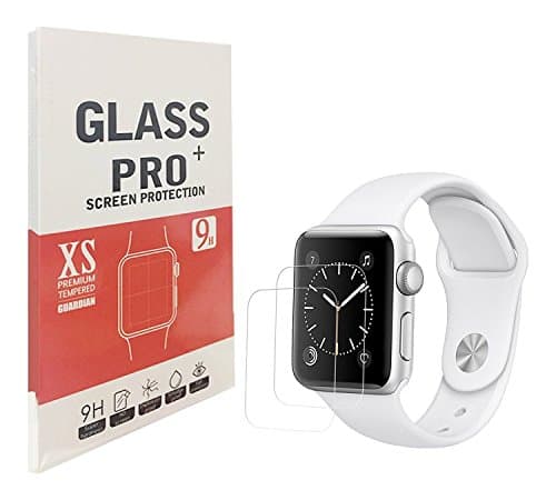 Qittary - Apple Watch Screen Protector (42mm Series 3/2/1 Compatible) Full Coverage [2 Pack] Apple Watch Screen Protector 42mm