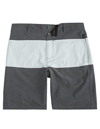 NITROUS BLACK Whittaker Mens Hybrid Shorts, Grey, 32