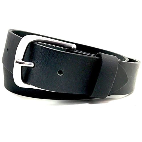 Black 1.5 (44) Handmade Custom Leather Belt