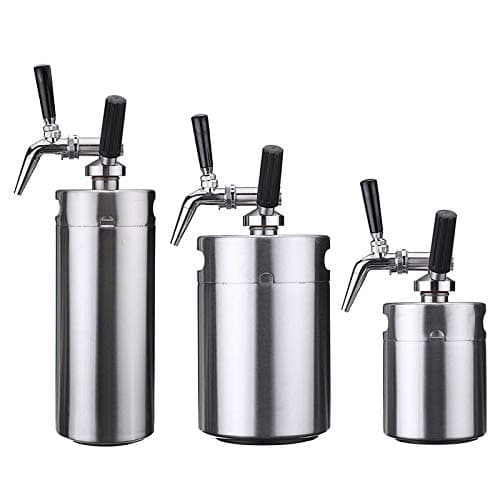 TOOLOOK Nitro Cold Brew Coffee Maker Mini Stainless Steel Keg Home Brew Coffee Cup System Kit (4L)