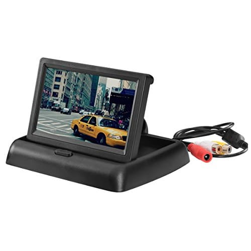 Scotabc SC170-02LCM Foldable 4.3 Inch Color LCD TFT Rearview Monitor Screen for Car Backup Camera