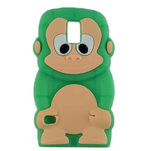 Green i9600 S5 Lovely 3D Monkey Soft Silicone Case Cover Compatible for Samsung Galaxy S5 SV i9600