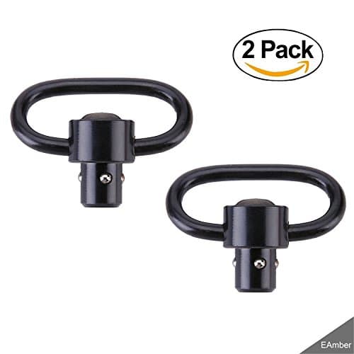 Eamber QD Sling Swivel Mount Hoop Qd Quick Detach/Release Sling Swivel Mount Perfect for Rifle Slings,2 Pcs
