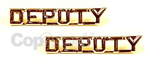 Hero's Pride Law Enforcement Die Struck Letters, 2 Posts & Clutch Backs, Pairs, 1/2" High, Standard Issue