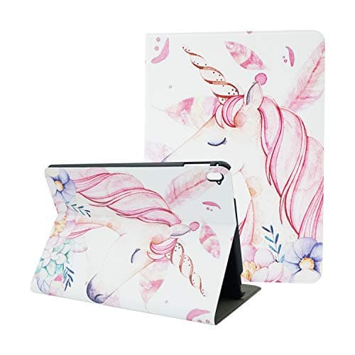 iPad Pro 9.7 Case, SUPPINNER Cute Unicorn PU Leather Wallet Folio Case Cove for Apple iPad Pro 9.7 Inch with Fold Smart Stand Protective, Auto Wake / Sleep