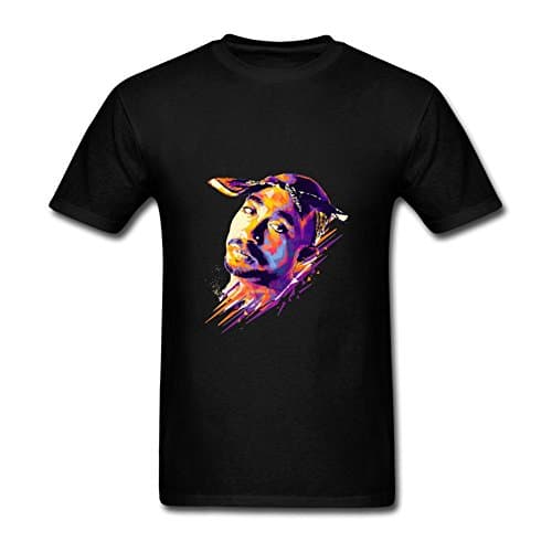 Oryxs Men's Rap 2 Pac T-Shirt M Black