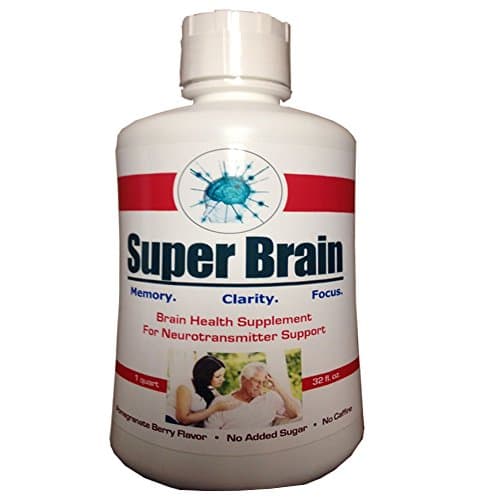SuperBrain Liquid Formula │Easy to Drink Easy to Swallow│ #1 Choice For Elderly MEN& WOMEN│ Focus, Memory, Attention, Energy, Clarity │ DMAE, Rhodiola Rosea Bacopa Monnieri, Ginkgo Biloba & 50 more