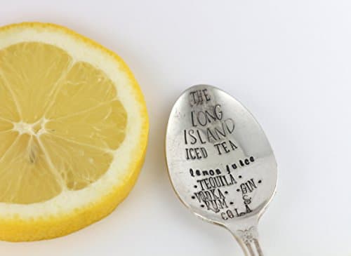 Long Island Iced Tea Silver Cocktail Stirrer Long Spoon Gift - Custom - Vintage Silverware - Flatware