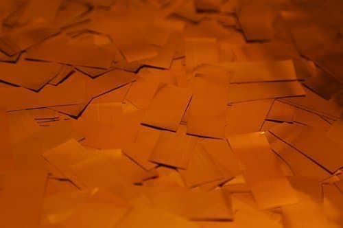 Ultimate Confetti Shiny Orange Metallic Bulk Confetti Bag, Includes 1 Pound Bag Confetti | Great for Celebrations, Weddings, Confetti Party, Fiesta Confetti, 2022 Graduation, & More