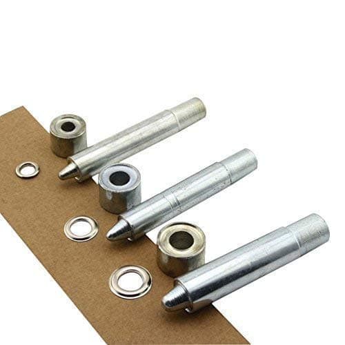 Zeagro 12mm Eyelets Grommets Setting Fixing Punch Tool Kit Only – Set of 3, Base, Punch, and Hollow Hole Punch for Leathercrafts, Jeans, Vinyl Banners, Scrapbooking and Arts & Craft Projects