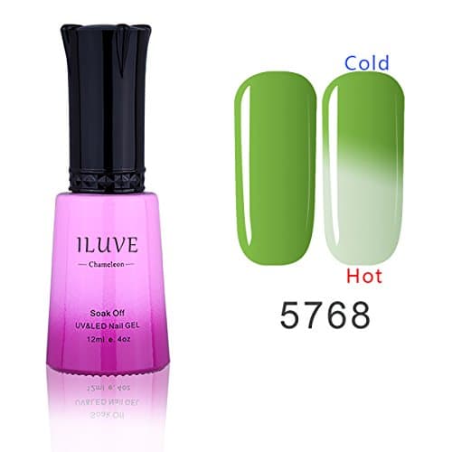 iLuve Long Lasting Soak Off Chameleon Temperature Colour Change Nail Polish with 72 Colors Choices | 1 bottle with 12ml UV Gel Polish of Color #5768