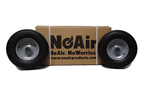 NoAir® (2) Dixie Chopper Flat Free Wheel Assem 13x5.00-6 Fits 42" to 72" Replaces 10202