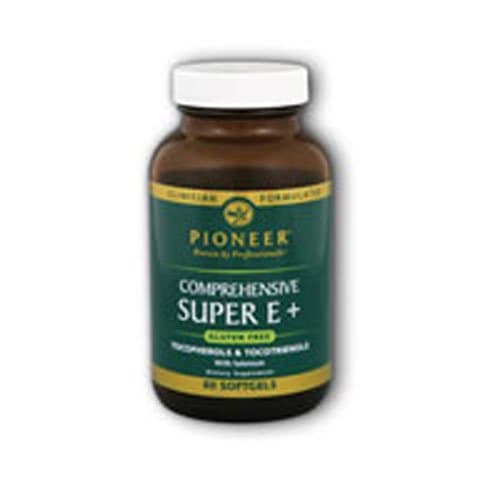 PIONEER NUTRITIONAL FORMULAS Super E+, Softgel (Btl-Glass) | 60ct