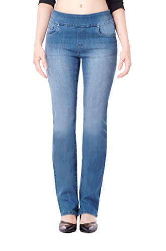 Bluberry women's Light wash straight leg denim