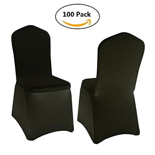 Yoshioe Stretch Polyester Spandex Dining Chair Cover Including 4 x Elasticated & Rugged Pockets for Wedding or Party Use