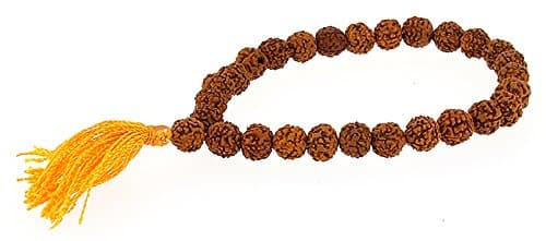 Rudraksha mala bracelet.