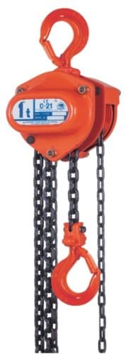 Elephant Lifting C21-1 Hand Chain Hoist, 1 ton Capacity, 50' Lift Height, Made in Japan