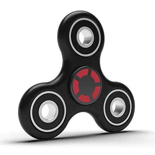 Fidget Spinner, Seddex Eco-Friendly ABS Tri-Spinner Stainless Steel High Performance Bearings for Extremely Fast and Long Spin Relieves ADHD EDC Anxiety and Boredom [ USA Stock Fast Delivery ] - Black
