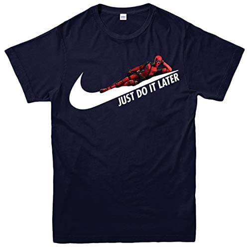 Deadpool T-Shirt Just do it Later Top Limited Edition Men's Adult and Kids Sizes