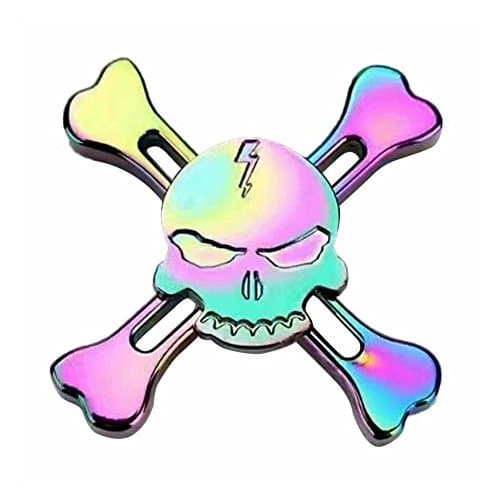New Cool Colorful Skeleton Pattern Fidget Spiner Finger Spinner For Adult Kids Autism And ADHD Anti Stress Halloween Gift Toys